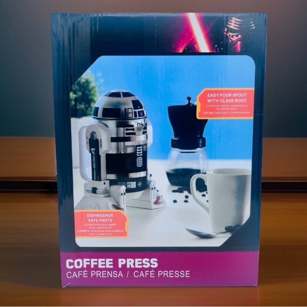 French Press Insulated Stainless Steel Coffee Maker, R2D2, Star Wars